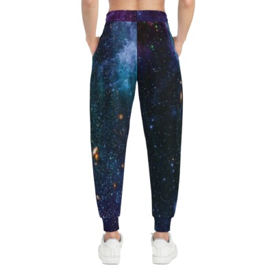 Celestial Threads: Asure Space Rays  Galaxy Athletic Joggers (AOP)