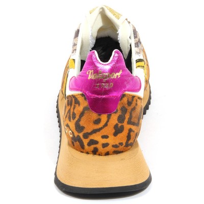 Pre-owned Valsport H0690 Sneaker Donna  Women Magic Animalier Shoe Multicolor
