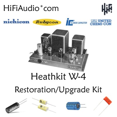 Heathkit W-4 AM W-4B restoration kit service recap filter capacitor fix rebuild