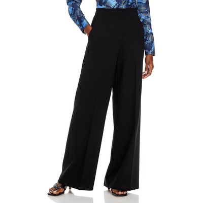 Женские брюки из шерсти Thames с высокой талией и широкими штанинами Lafayette 148 New York Womens BHFO 4608