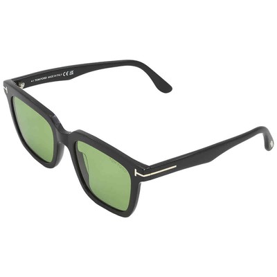 Pre-owned Tom Ford Marco Green Square Men's Sunglasses Ft0646 01n 53 Ft0646 01n 53