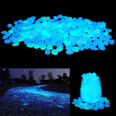 Glow in the Dark Garden Pebbles Stones Rocks for Yard and Walkways Decor, DIY De