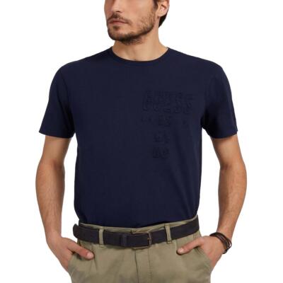 

Мужская темно-синяя футболка Guess с логотипом из органического хлопка  BHFO 4278, Smart blue multi, M2YI65K9RM1