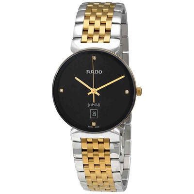 Часы унисекс Rado Florence Quartz Diamond с черным циферблатом R48912703