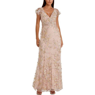 Женское вечернее платье Mac Duggal с металлическими украшениями BHFO 8991