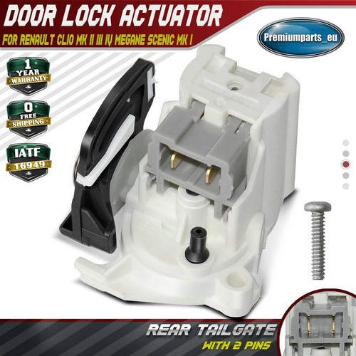 Door Lock Actuator Rear Boot Tailgate for Renault Clio MK2 Megane
