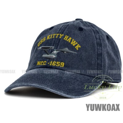 USS Kitty Hawk NCC 1659 Cotton Baseball Cap Unisex Denim Cap Adjustable Hats