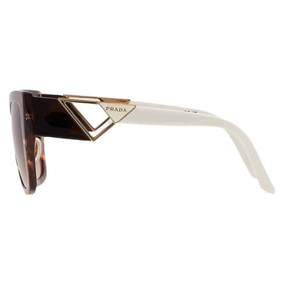 Pre-owned Prada Brown Gradient Square Ladies Sunglasses Pr 21ys 07r6s1 54 Pr 21ys 07r6s1