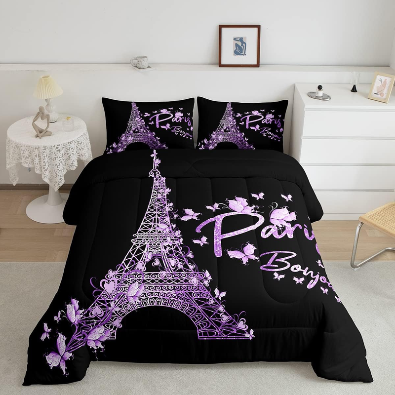 Girly Lavender Purple Bedding Set For Kids Boys