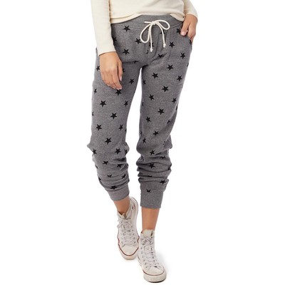 

Альтернативные женские серые спортивные штаны Jogger из флиса с принтом  BHFO 2118, Grey stars, 31082FB