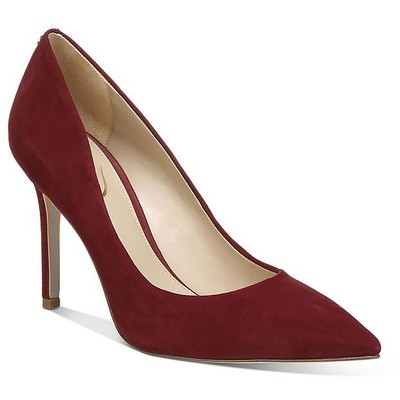 

Женские замшевые туфли-лодочки Sam Edelman орехово-красного цвета 10, средние (B,M) BHFO 3385, Bordeaux suede