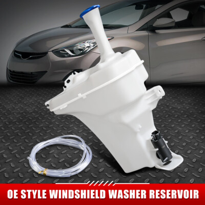 ДЛЯ 14-16 ELANTRA SEDAN OE STYLE БАЧОК ДЛЯ ЖИДКОСТИ ОМЫВАТЕЛЯ ЛОБОВОГО СТЕКЛА В СТИЛЕ OE + КРЫШКА + НАСОС