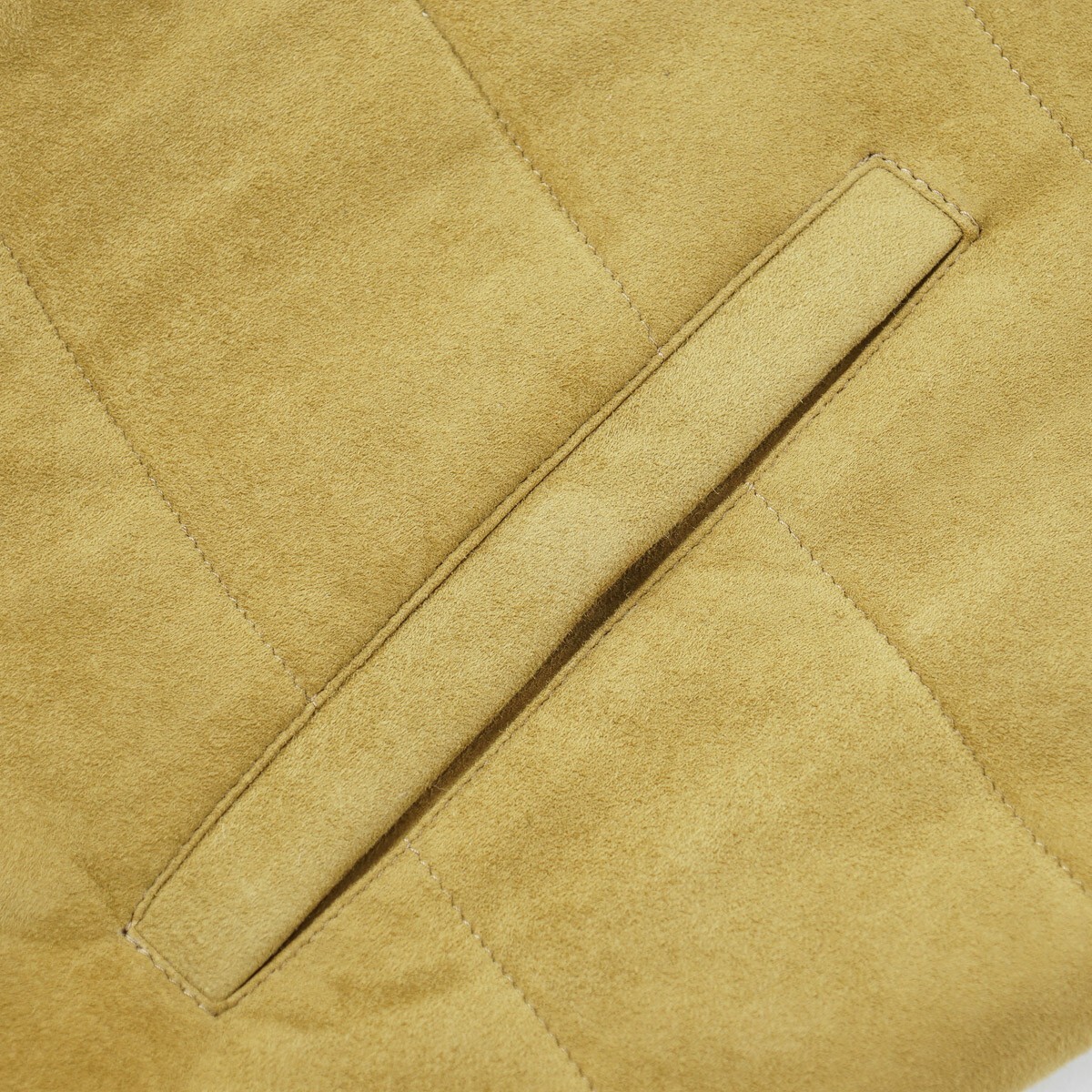 Pre-owned Manto 'luca' Reversible Lambskin Suede Leather And Wool-cashmere Vest M (eu 50) In Green