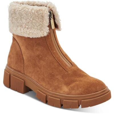 

Женские замшевые ботильоны Aqua College Perla Tan, размер 10, средний (B,M) BHFO 6626, Camel suede