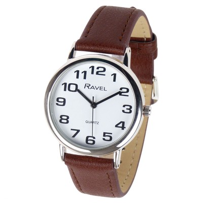 Unisex Fashion Watch RAVEL Classic BOLD Numbers Easy Read