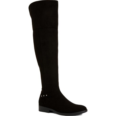 

Женские черные сапоги до колена Lessah Style - Co. 8.5 Medium (B,M) BHFO 3361, Black micro