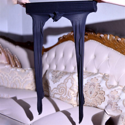 Men Seamless UltraThin Pantyhose Sheer Transparent Stockings Soft Elastic Tights