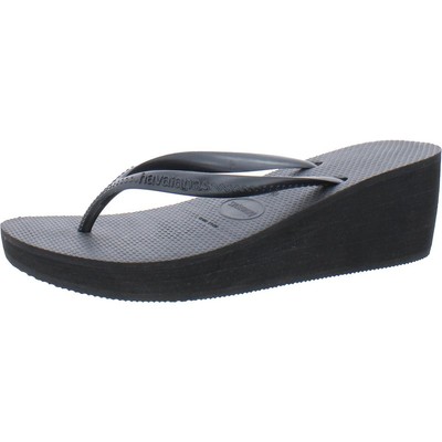 

Женские черные текстурированные шлепанцы Havaianas 6,5 средний (B,M) BHFO 5764, Черный