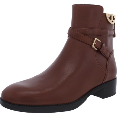 

Женские кожаные ботильоны Tory Burch Sidney с круглым носком до щиколотки BHFO 9460, Penny brown, Sidney