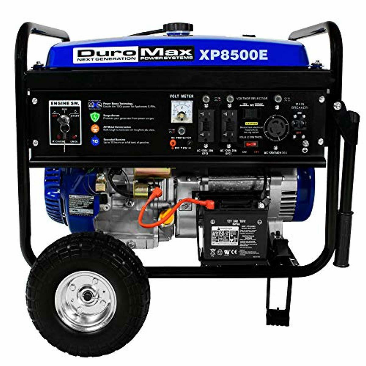 DuroMax 8,500-W 16HP Portable RV Ready Gas Powered Generator with Electric Start