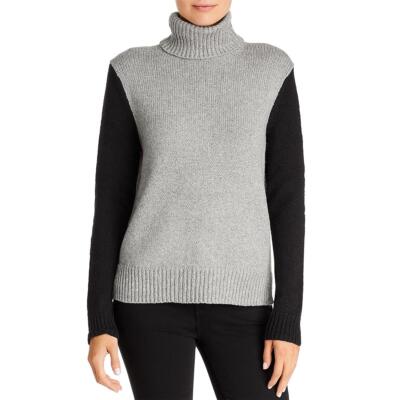 

VELVET BY GRAHAM - SPENCER Женский серый свитер с высоким воротником Lexy  BHFO 7785, Multi