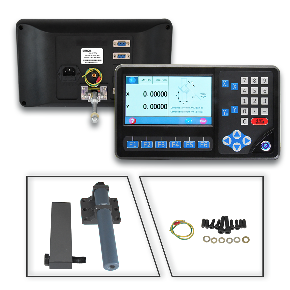Digital Linear Glass Scale 2 Axis/3 Axis Readout DRO KIT CNC Milling Machine 