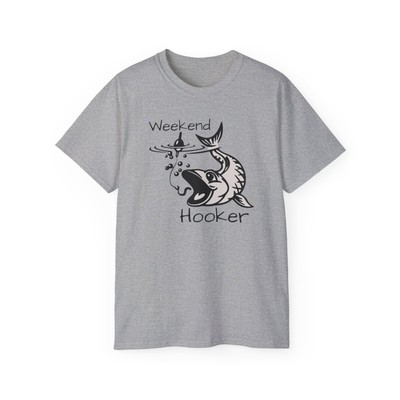 ''Weekend Hooker'' Unisex Ulta Cotton Fishing T-shirt, Large