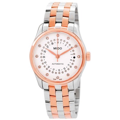 MIDO MIDO BELLUNA II AUTOMATIC SILVER DIAL TWO-TONE LADIES WATCH M0242072203600