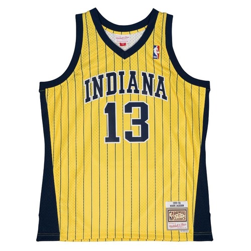 Мужская МАЙКА Mitchell & Ness NBA SWINGMAN JERSEY PACERS 1999 года выпуска от МАРКА ДЖЕКСОНА