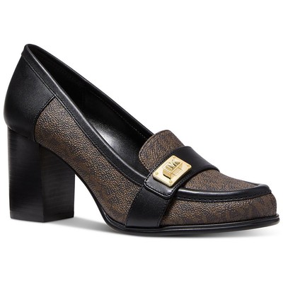 

MICHAEL Michael Kors Женские коричневые лоферы Padma на каблуке 7,5 средний (B,M) BHFO 4040, Black/brown, Padma