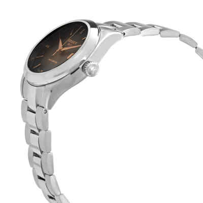 Pre-owned Tissot T-my Lady Automatic Diamond Anthracite Gradient Dial Ladies Watch