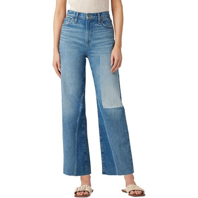 Женские синие джинсы Joes Jeans с высокой посадкой и потертым низом, широкие джинсы 29 BHFO 3729
