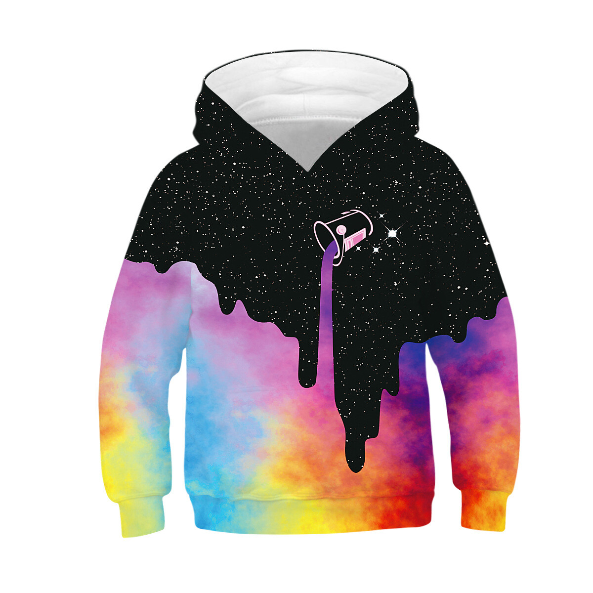 galaxy paint bucket hoodie