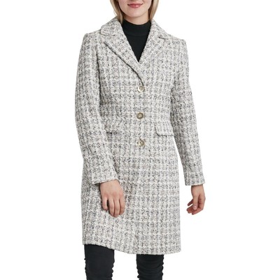 

Laundry by Shelli Segal Женское твидовое пальто цвета слоновой кости Walker Outerwear  BHFO 8837, Ivory combo