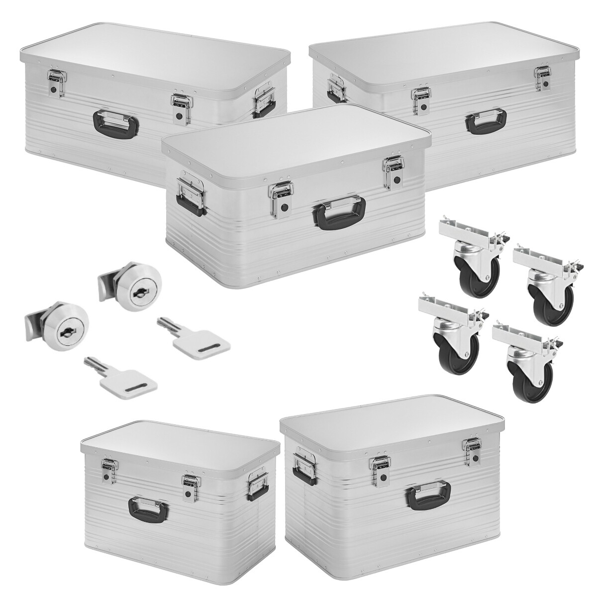 Alukiste Transportkiste Alu Werkzeugkiste Alubox Aluminium Box Alukoffer Metall