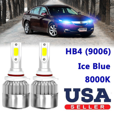 Ice Blue 9006 HB4 LED Fog Light 8000K C6 For Acura TL 2002-2006 MDX 2001-2003 US