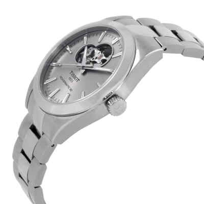 Pre-owned Tissot Gentleman Powermatic Automatic Rhodium Dial Watch T127.407.11.081.00