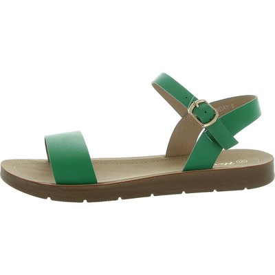 Herstyle Womens MONDAY Green Strappy Sandals Shoes 8 Medium (B,M) BHFO 5354
