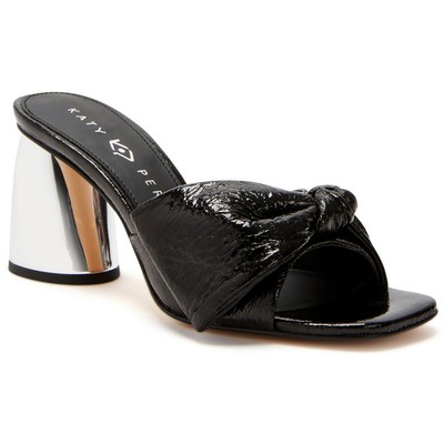 Katy Perry Womens The Timmer Black Patent Heels Shoes 7 Medium (B,M) BHFO 4694