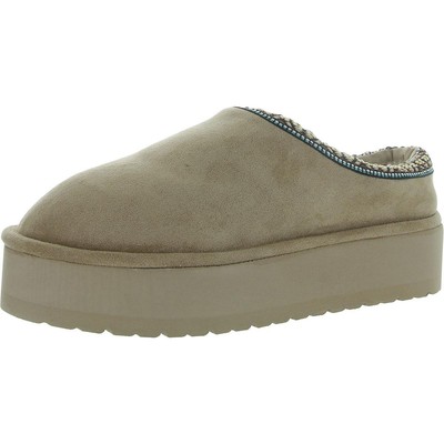 Madden Girl Womens Elyse Faux Fur Lined Platform Scuff Slippers Shoes BHFO 0182