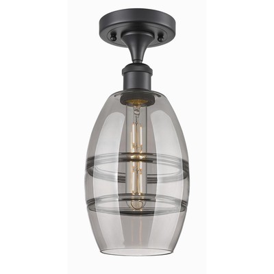 Innovations Lighting 516-1C-BK-G557-6SM Ballston Vaz Semi-Flush Mount