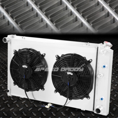 ДЛЯ 78-87 CHEVY CAMARO/CENTURY/CUTLASS 3-РЯДНЫЙ АЛЮМИНИЕВЫЙ ГОНОЧНЫЙ РАДИАТОР + КОЖУХ ВЕНТИЛЯТОРА