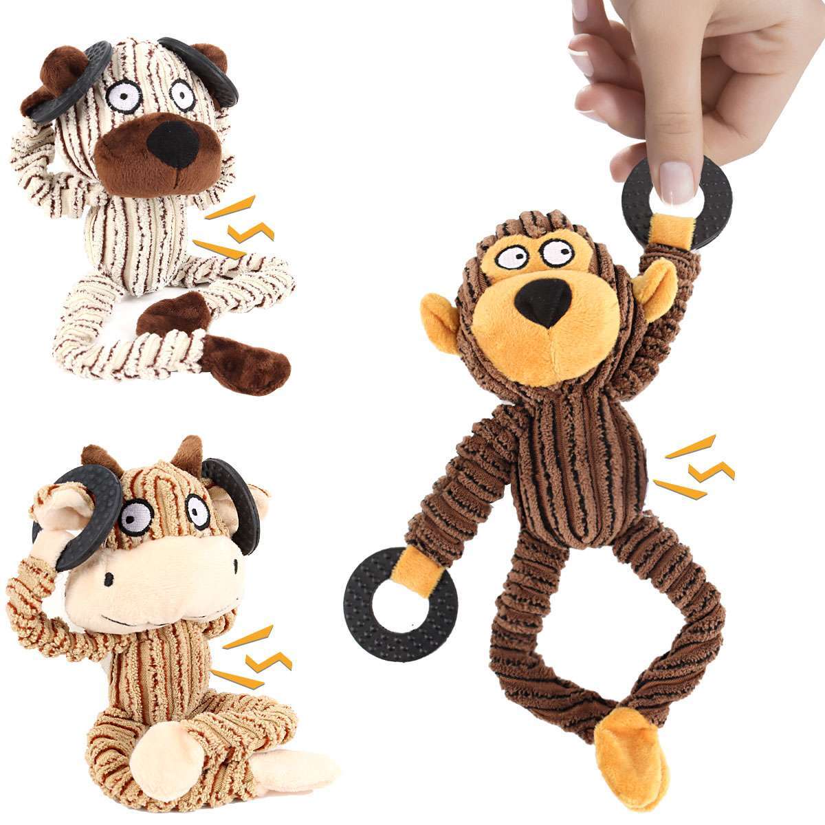 Plush Animals Squeaker Squeaky Interactive Toy