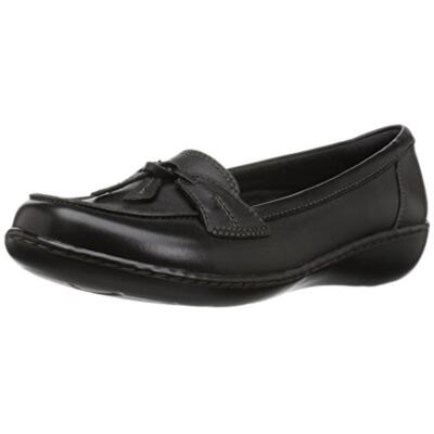 Женские классические лоферы Clarks Ashland Bubble Black 10 Medium (B,M) BHFO 9318