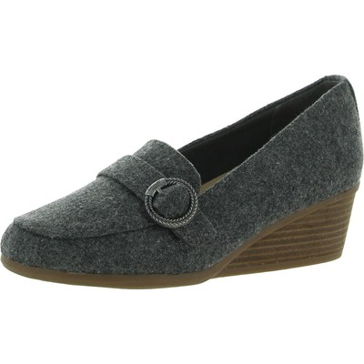Женские туфли Dr. Scholls Brooke серого цвета на танкетке 11 см (B,M) BHFO 9233