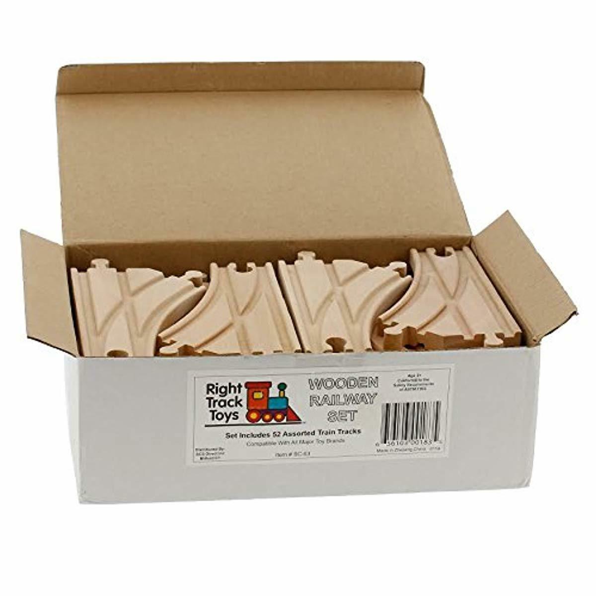 right track toys wooden railway set