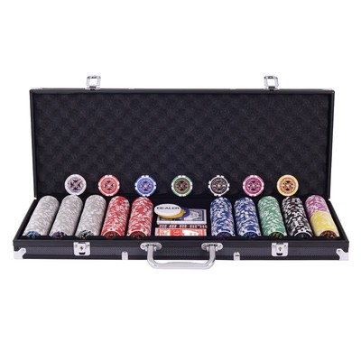 BestBuy Poker Chips 500 Pieces Number Poker Set Chip Set Casino Chips with Playi