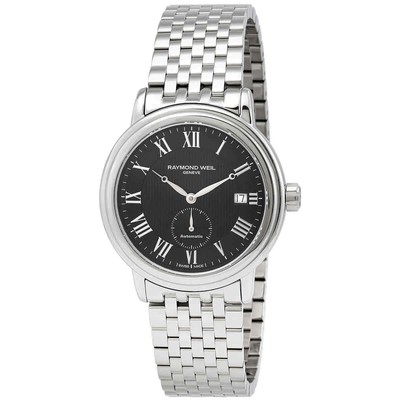 Мужские часы Raymond Weil Maestro с автоматическим черным циферблатом 2838-ST-00208