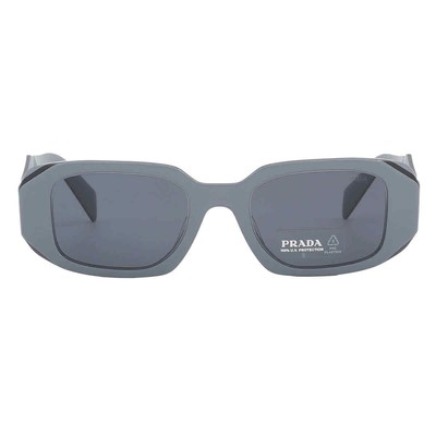 Pre-owned Prada Dark Gray Rectangular Ladies Sunglasses Pr 17wsf 11n09t 51 Pr 17wsf 11n09t