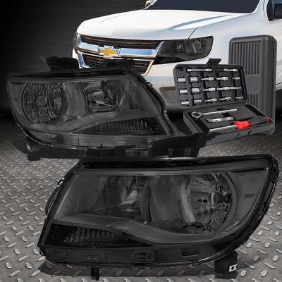 ДЛЯ 15-20 CHEVY COLORADO ДЫМЧАТЫЙ КОРПУС ПРОЗРАЧНЫХ УГЛОВЫХ ФАР + НАБОР ИНСТРУМЕНТОВ